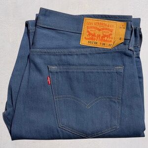 Levi’s 501 XX Jeans W36 L32 Blue Straight Leg Button Fly Denim